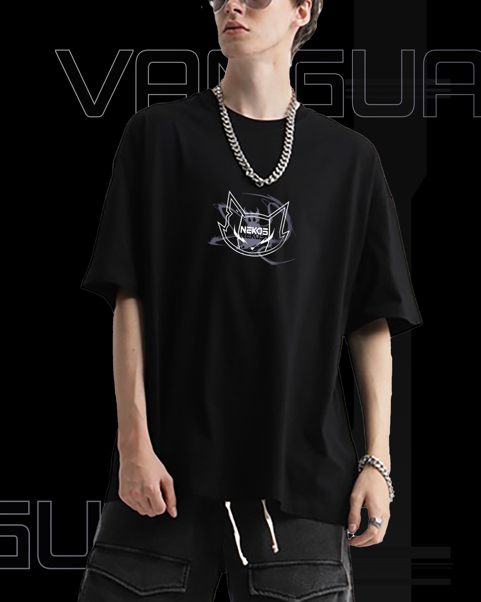 VG-NK-07 OVERSIZE DROP SHOULDER T-SHIRT