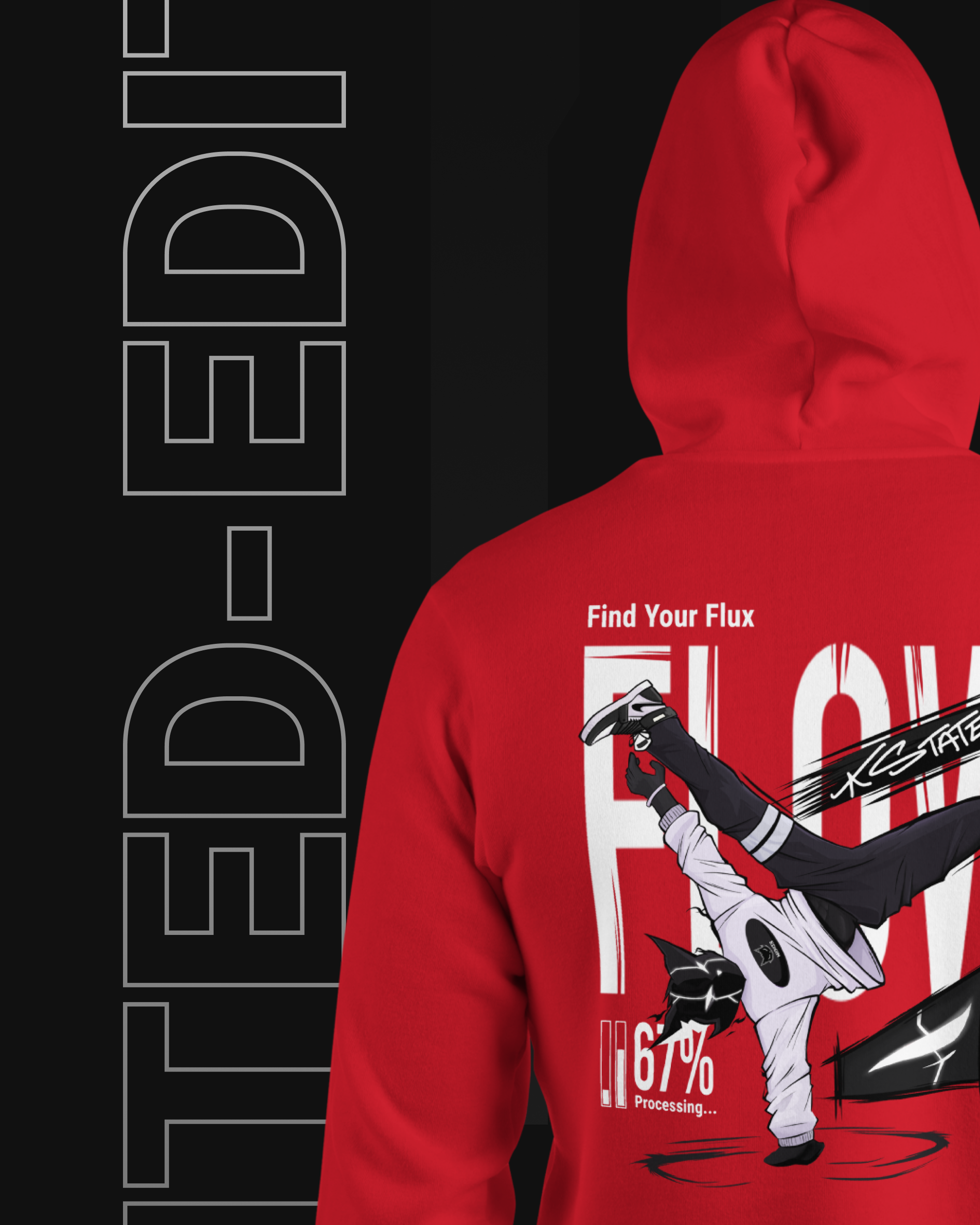 FLOW STATE RED HOODIE