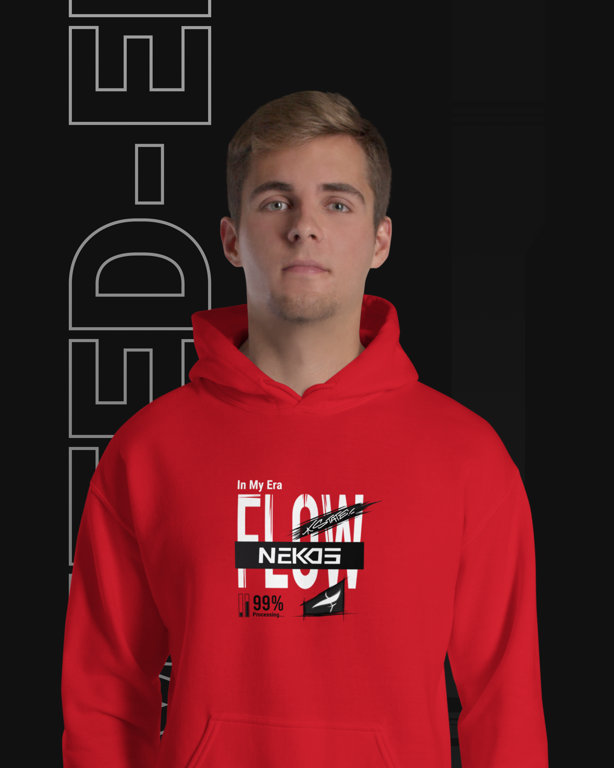 FLOW STATE RED HOODIE