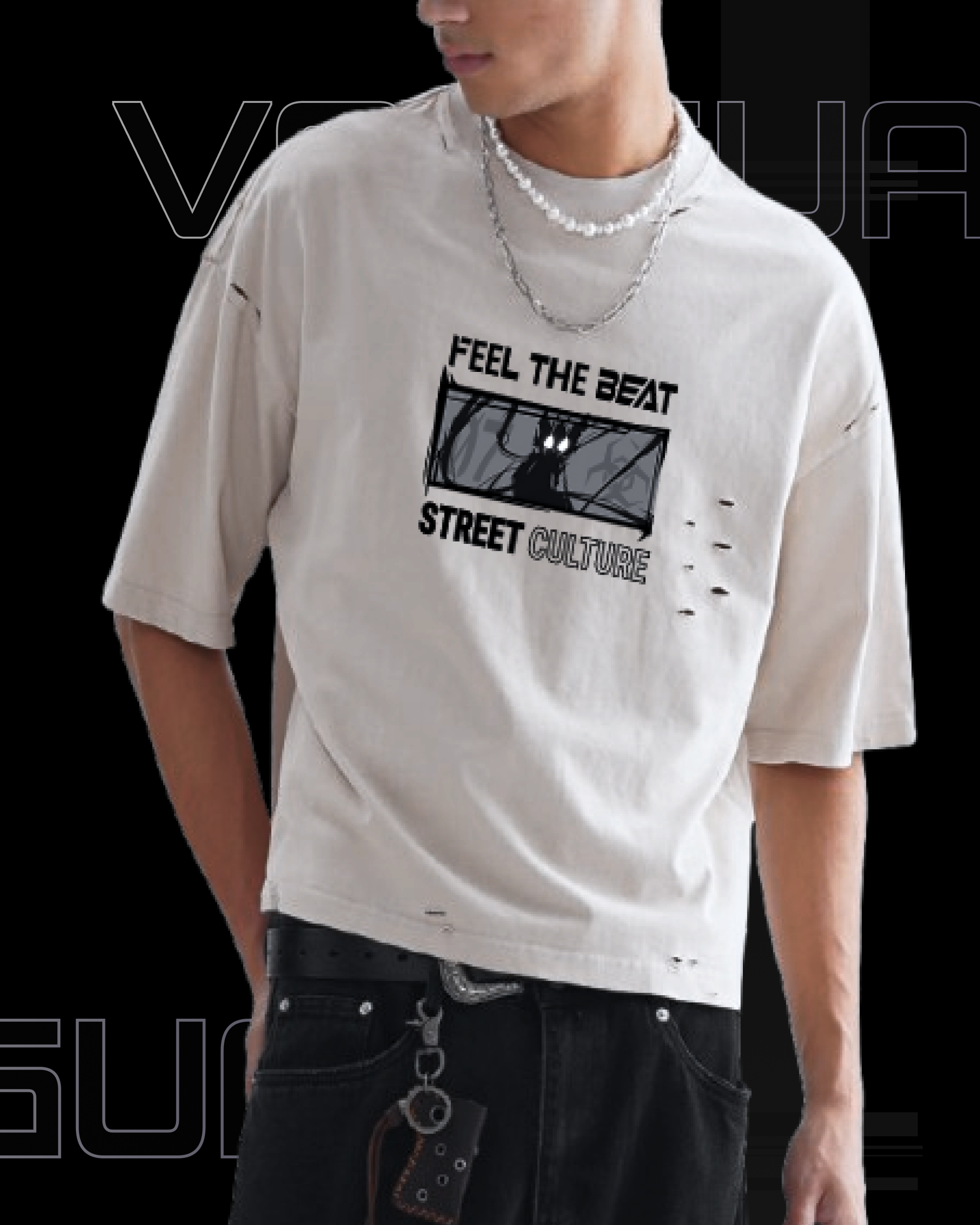 Classic Frayed Boxy Tee - 250 GSM