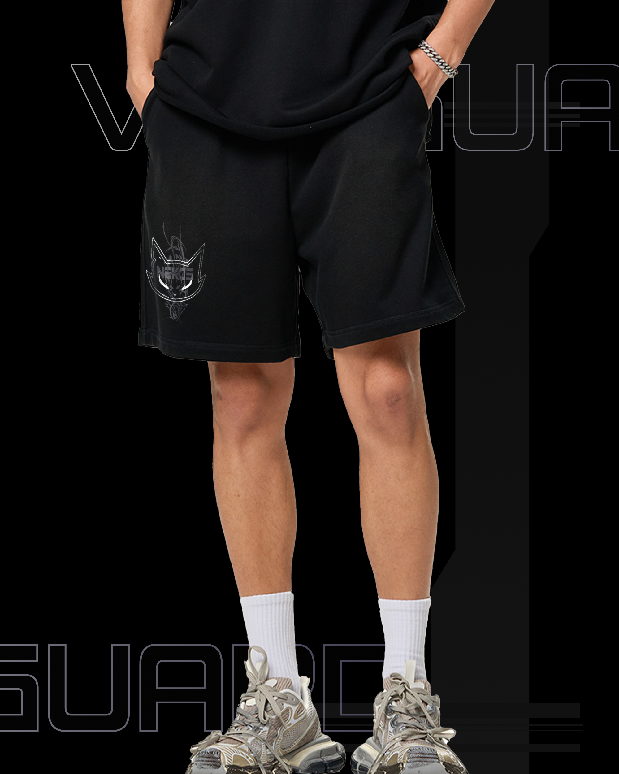 VG-GEN'Z SUNFADE RAW EDGE SHORTS