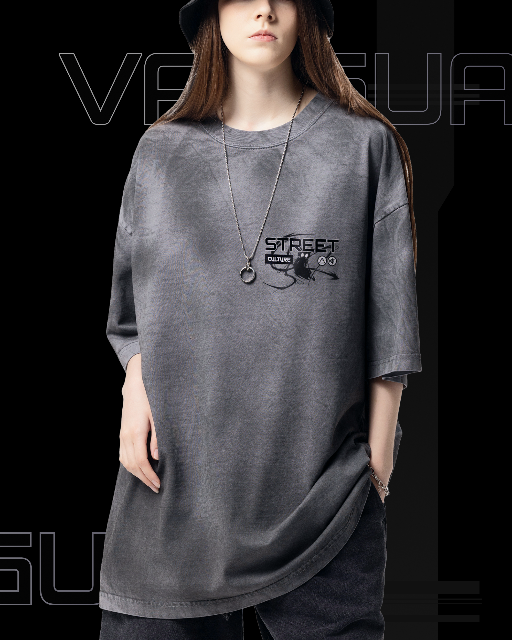 VG-STREET DIRTY WASHED T-SHIRT
