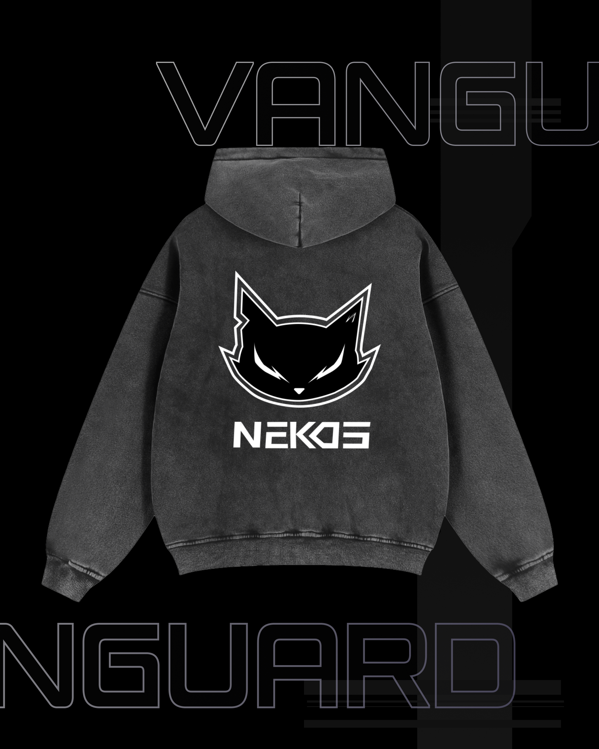 VG-NEKOS ZIP-THROUGH BOXY HOODIE