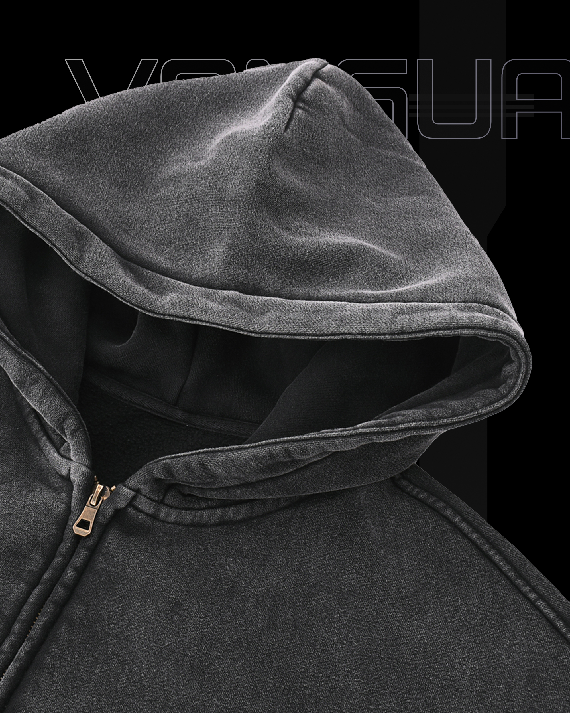 VG-NEKOS ZIP-THROUGH BOXY HOODIE