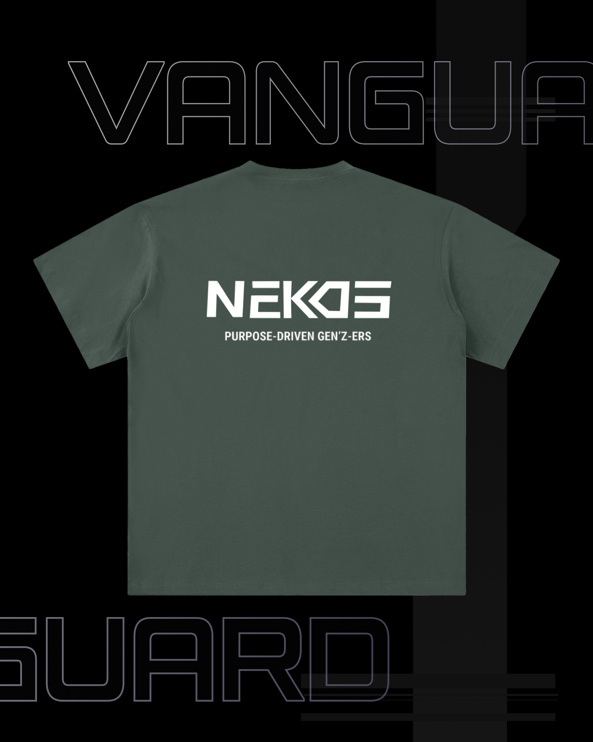 VG-PURPOSE-DRIVEN SUEDED COTTON T-SHIRT