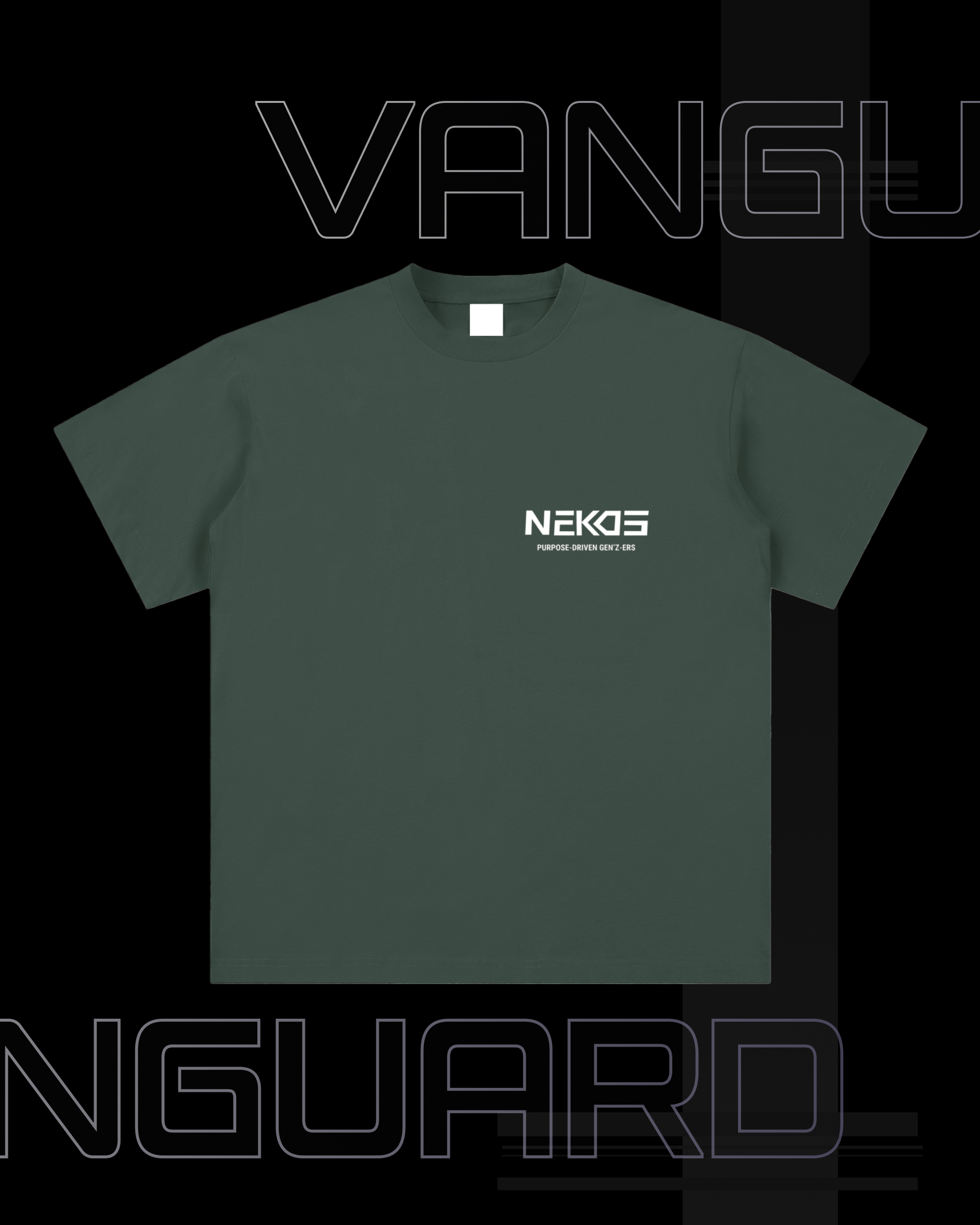 VG-PURPOSE-DRIVEN SUEDED COTTON T-SHIRT