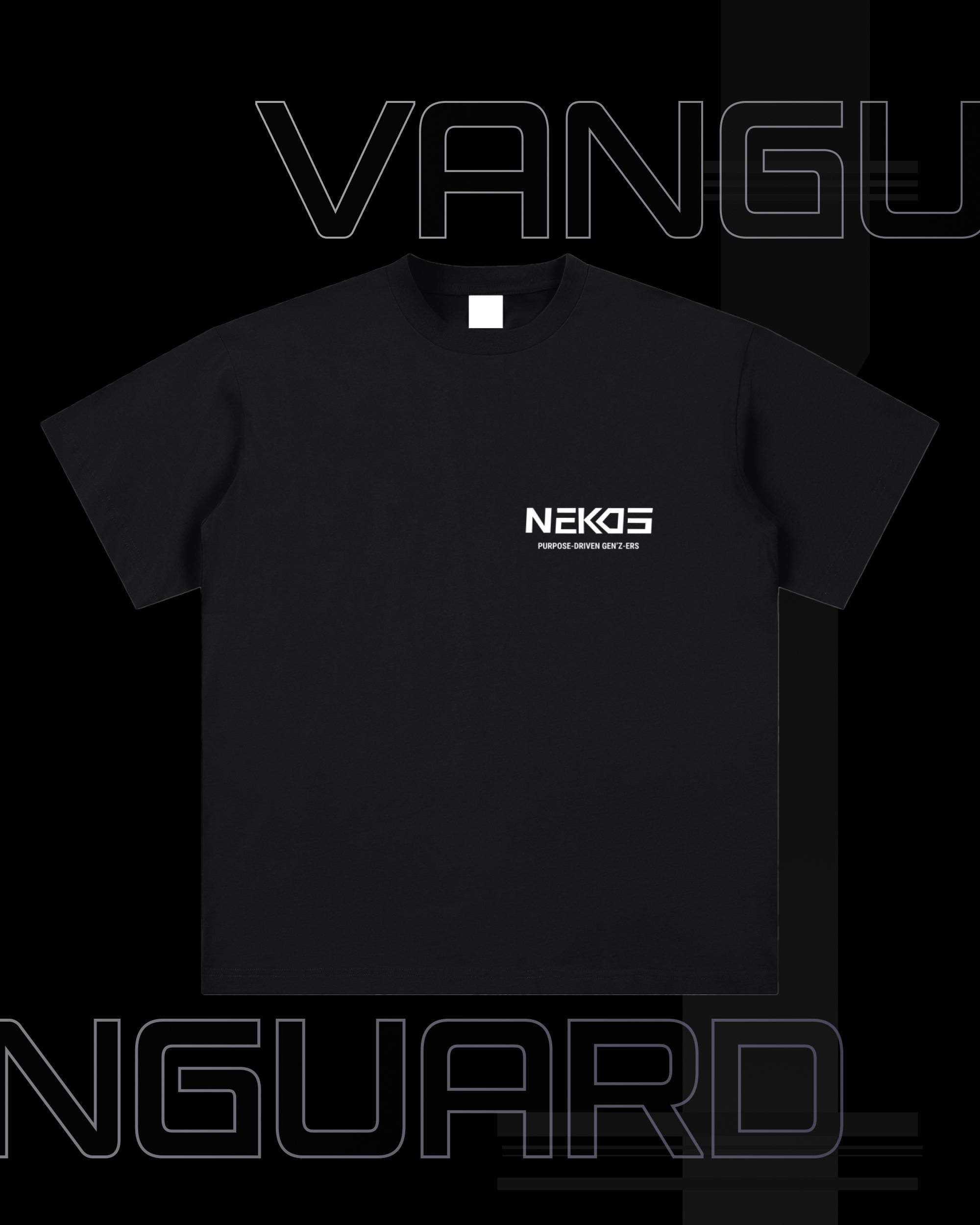 VG-PURPOSE-DRIVEN SUEDED COTTON T-SHIRT