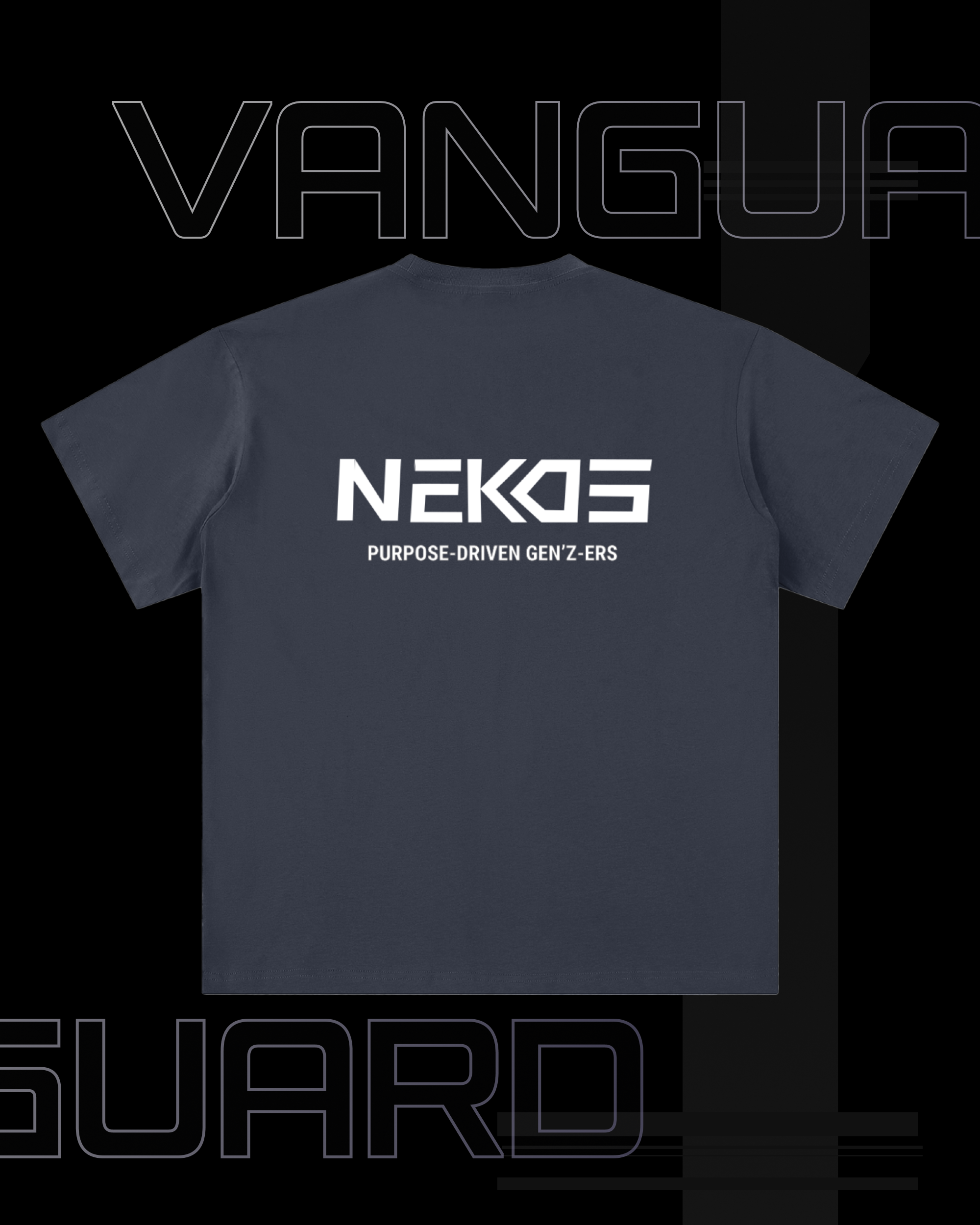 VG-PURPOSE-DRIVEN SUEDED COTTON T-SHIRT
