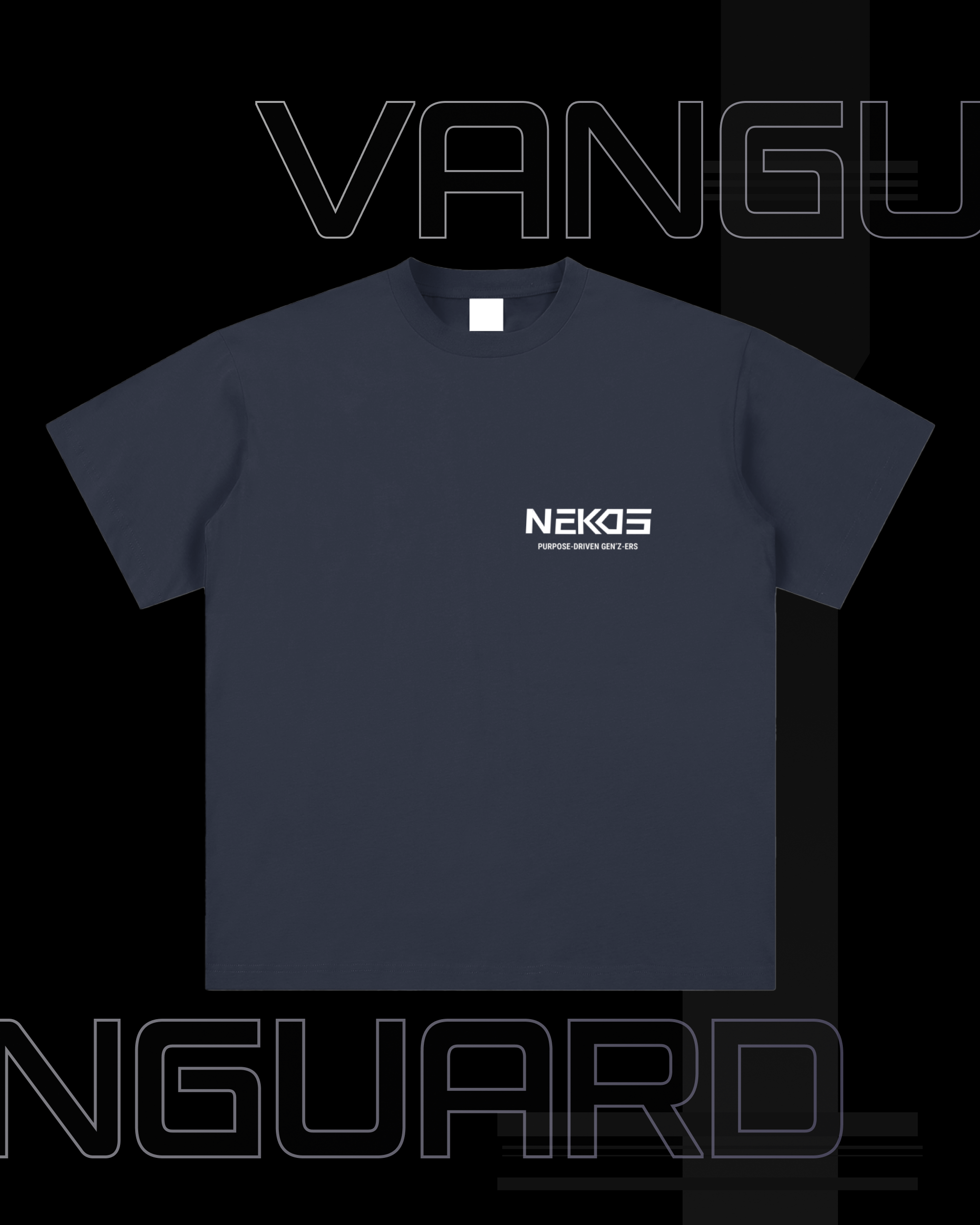 VG-PURPOSE-DRIVEN SUEDED COTTON T-SHIRT