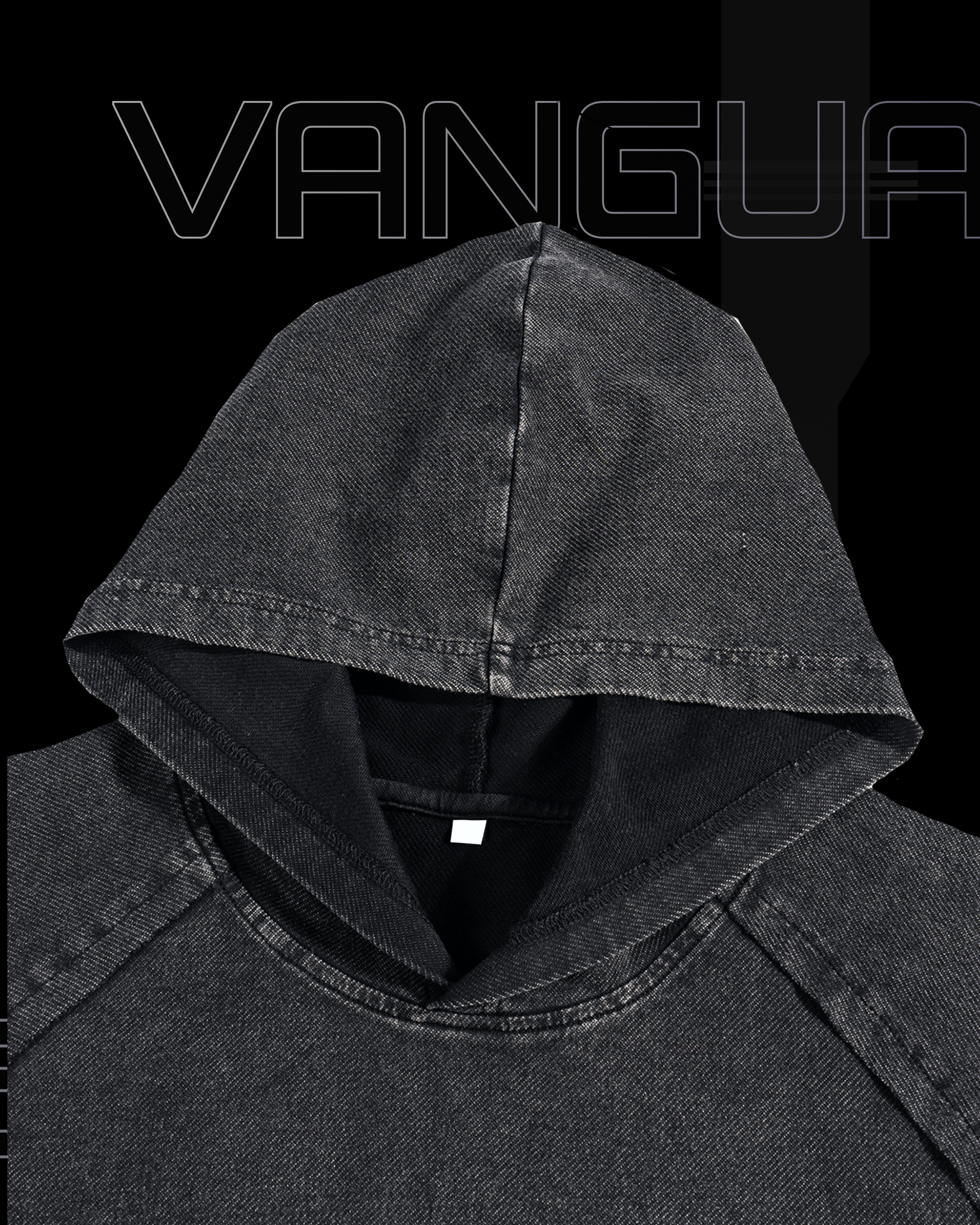 VG-NK-07 SNOW WASHED HOODED BOXY T-SHIRT