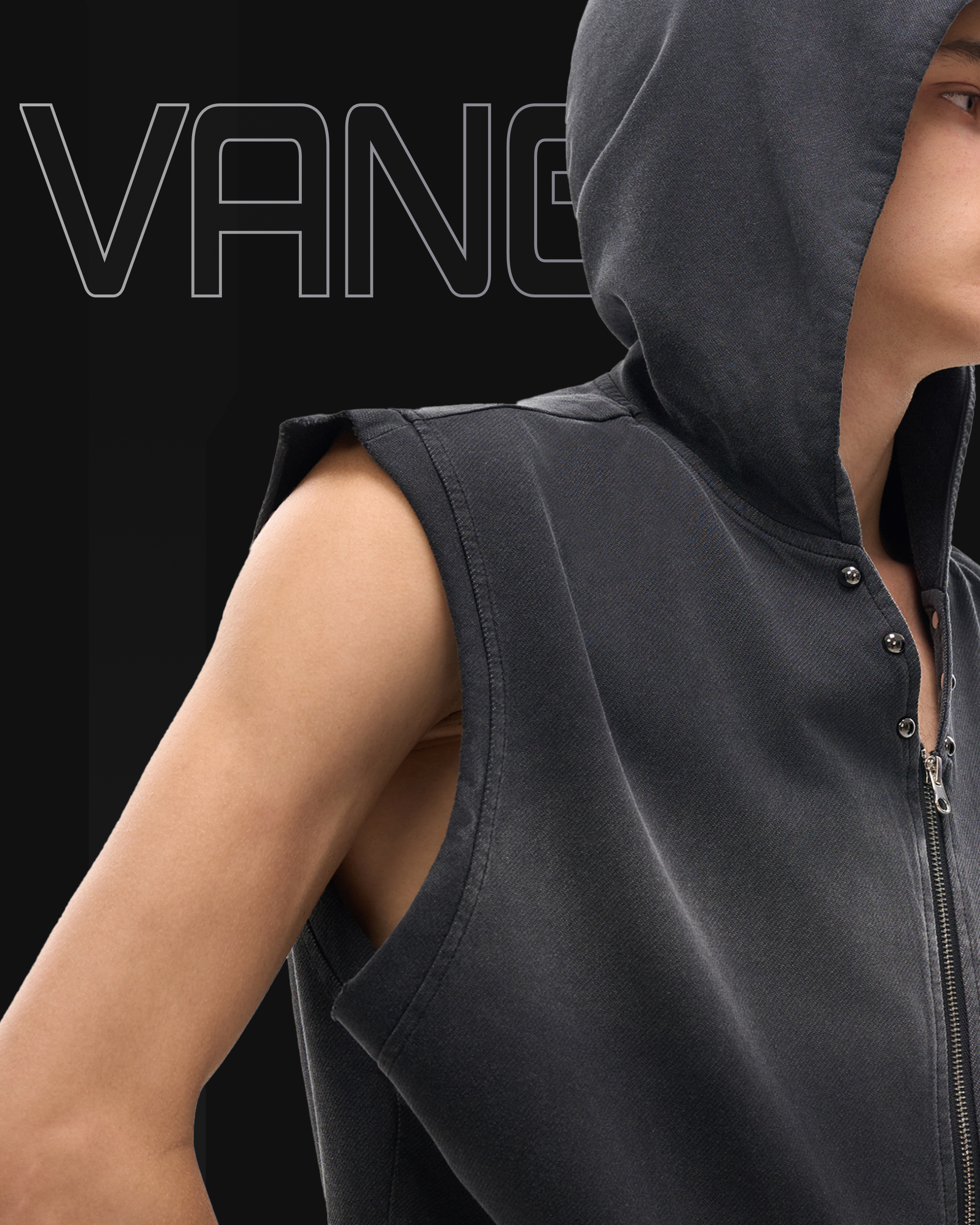 VG-PRPS-DRIVEN VINTAGE WASHED ZIP UP HOODIE