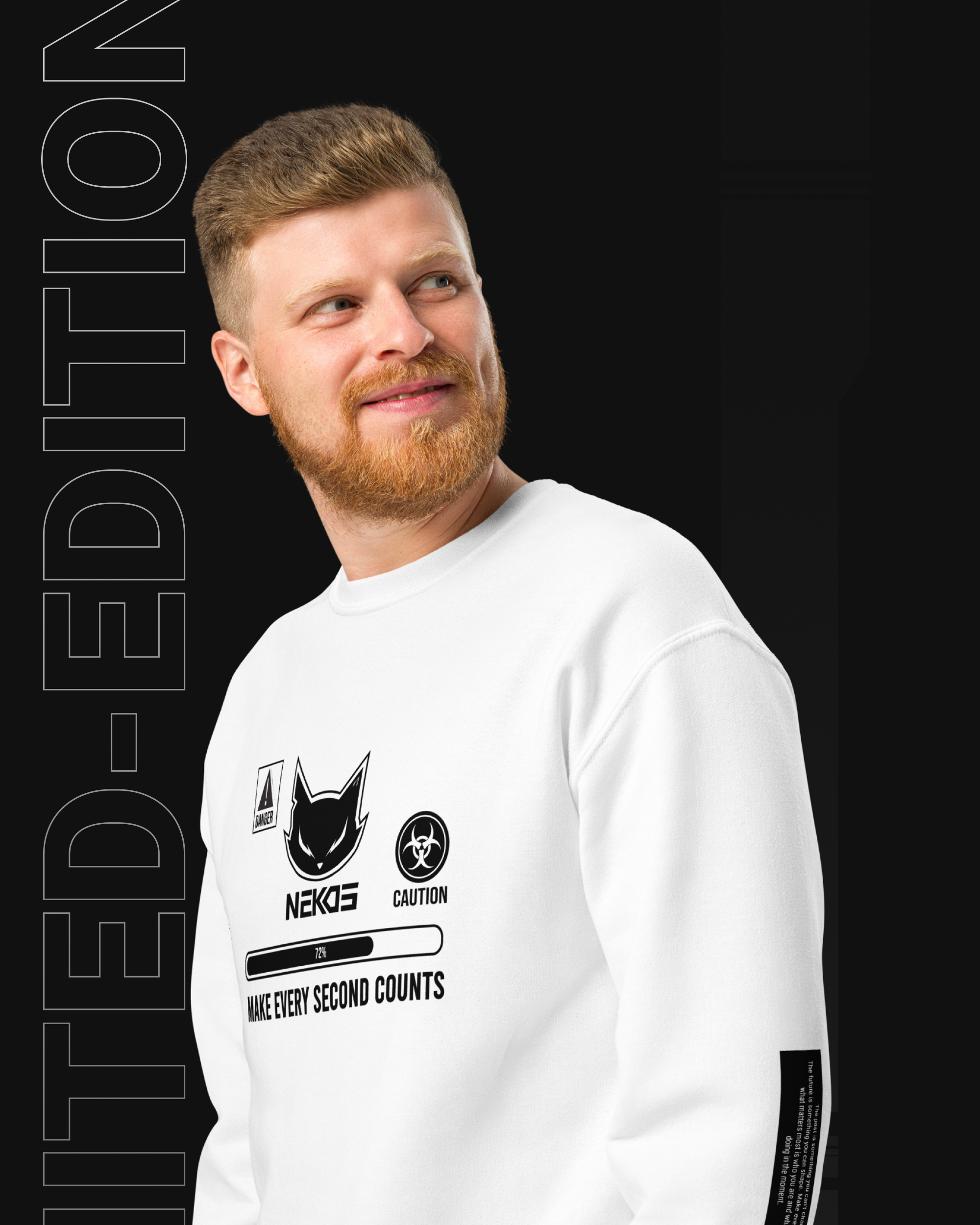 IN-THE-MOMENT UNISEX NEKOS CREWNECK