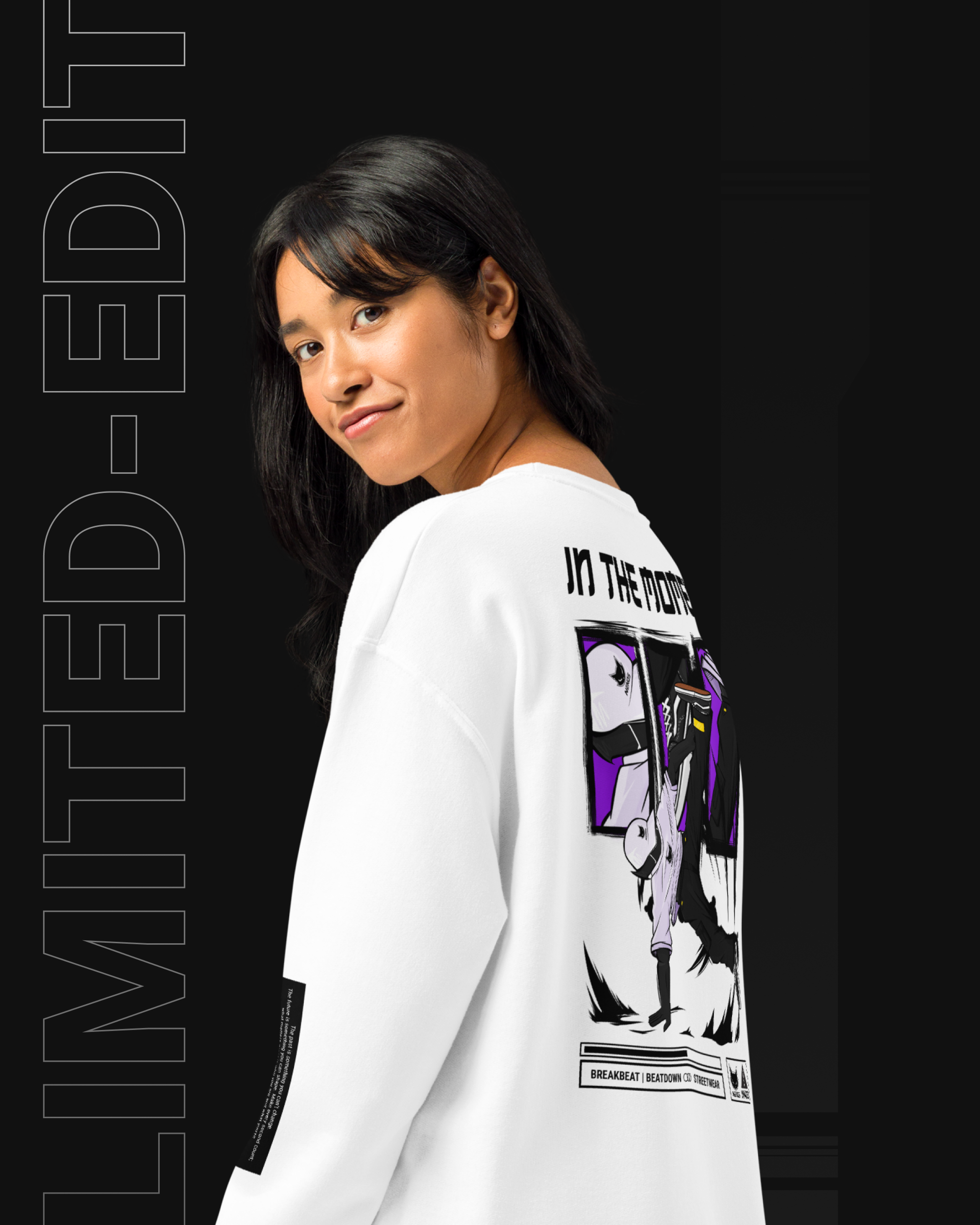 IN-THE-MOMENT UNISEX NEKOS CREWNECK