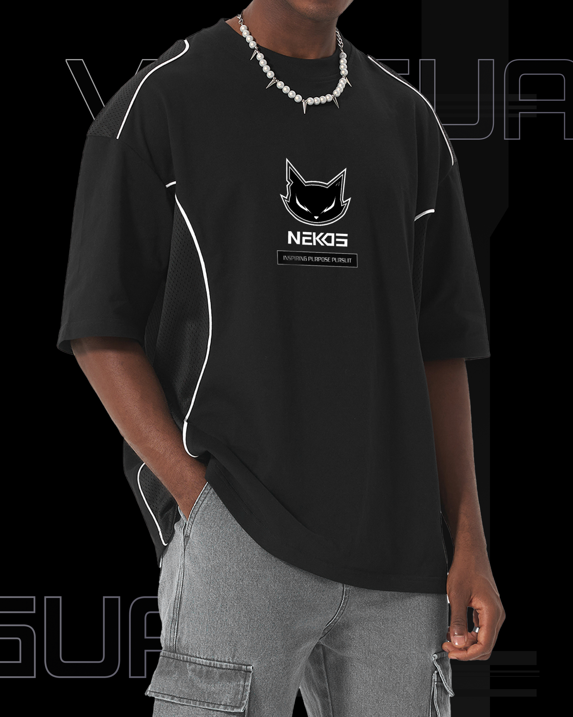 VG-IP CONTRAST PANEL T-SHIRT