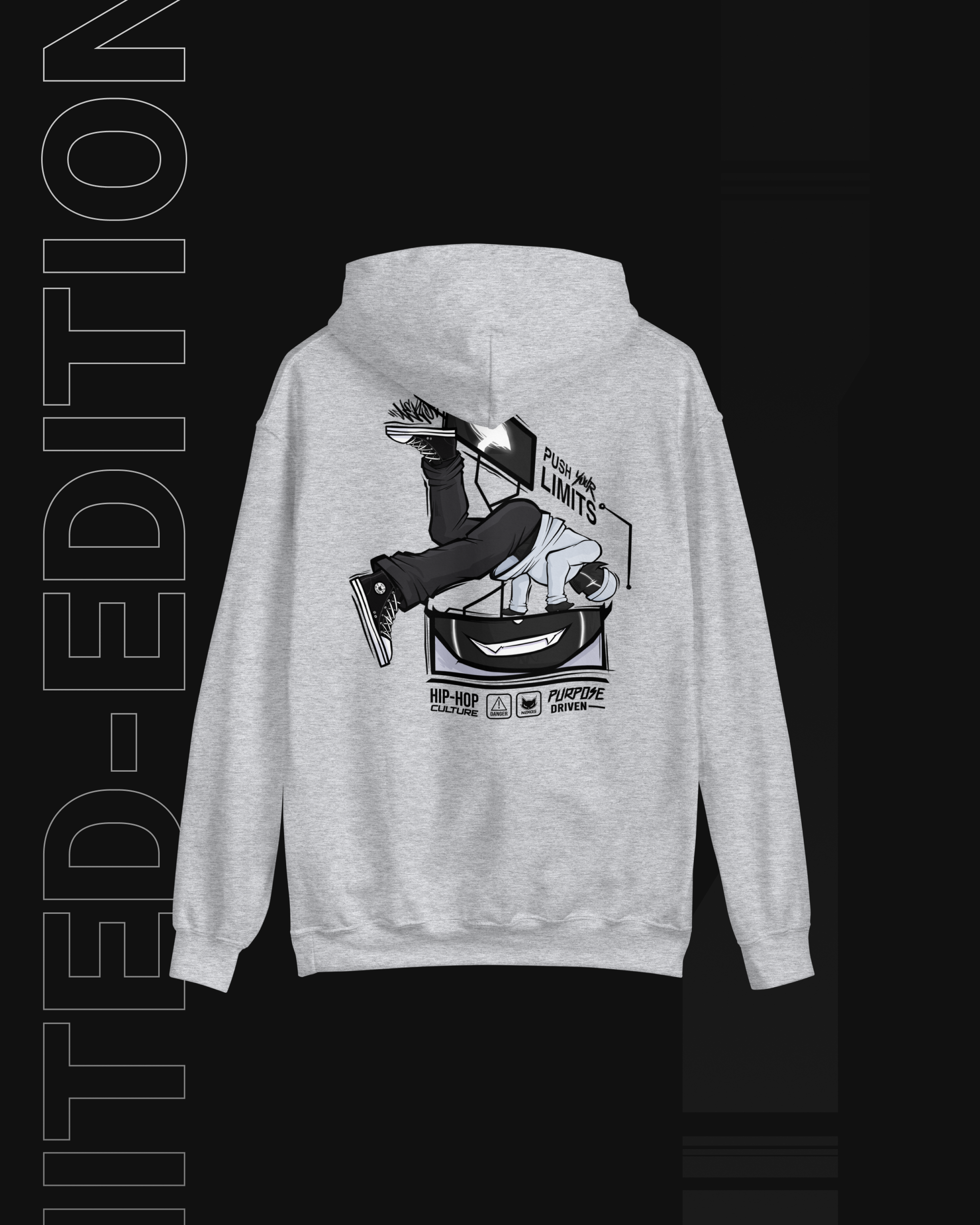 PUSH IT NEKOS UNISEX HOODIE