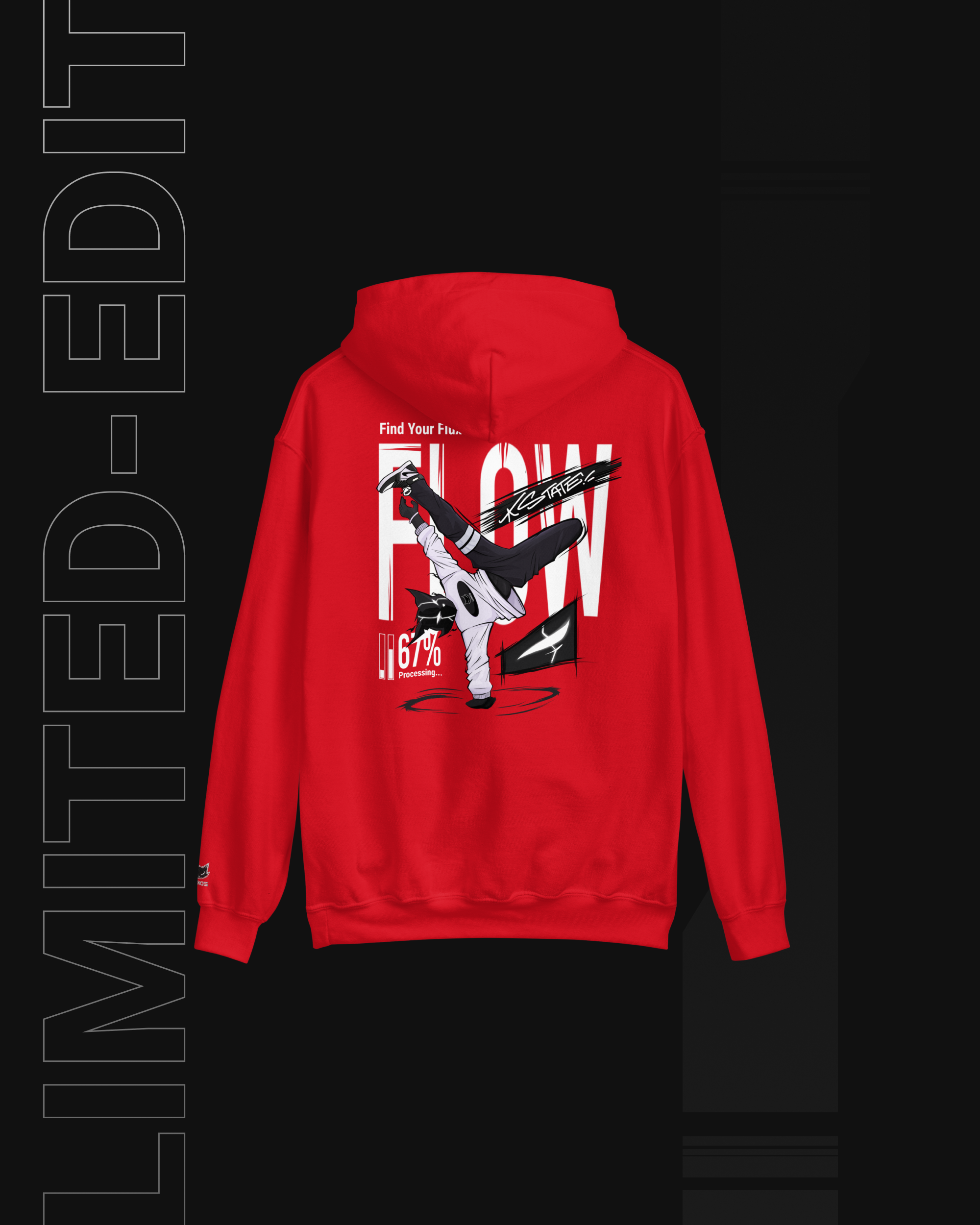 FLOW STATE RED HOODIE