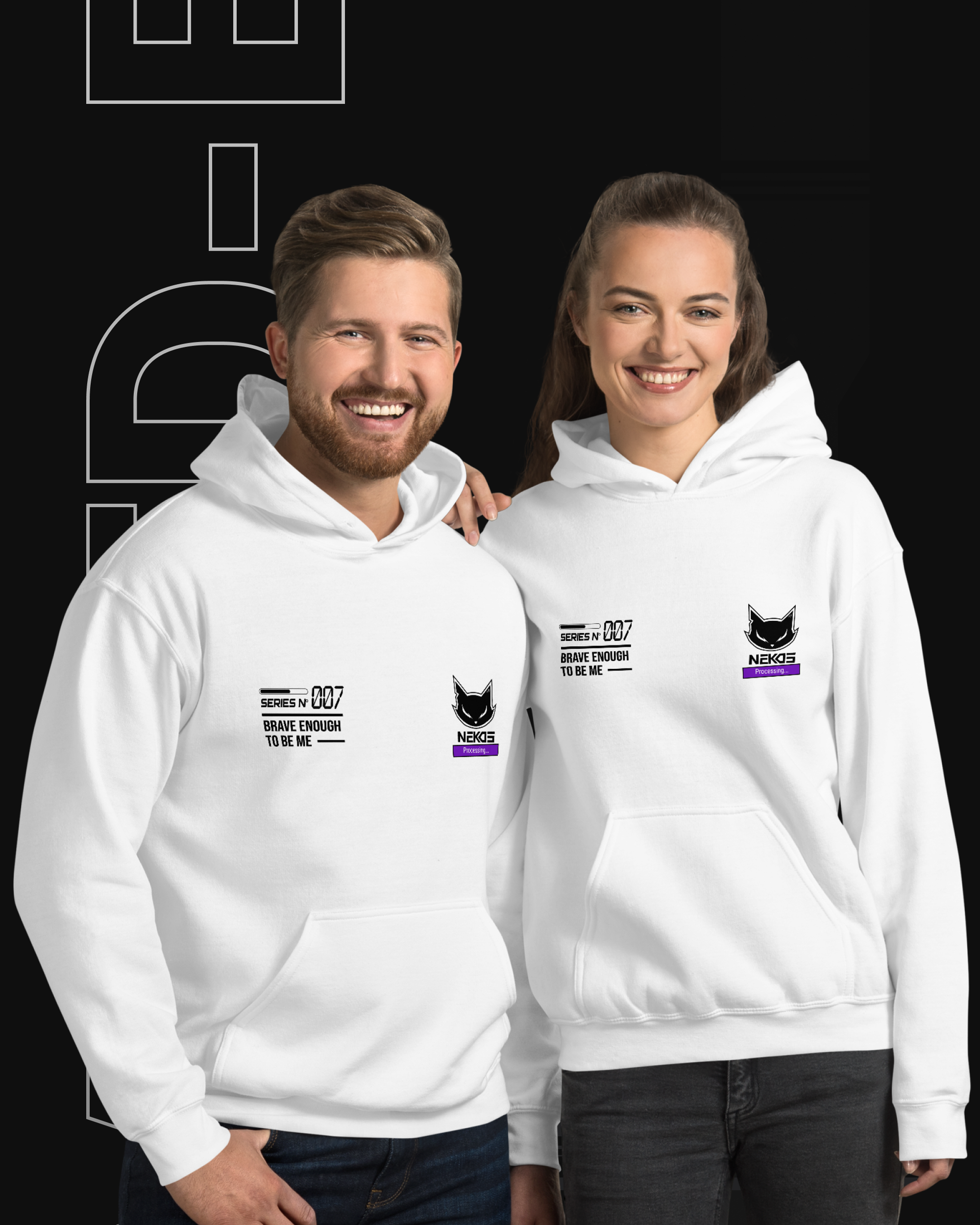 STAY TRUE UNISEX WHITE HOODIE