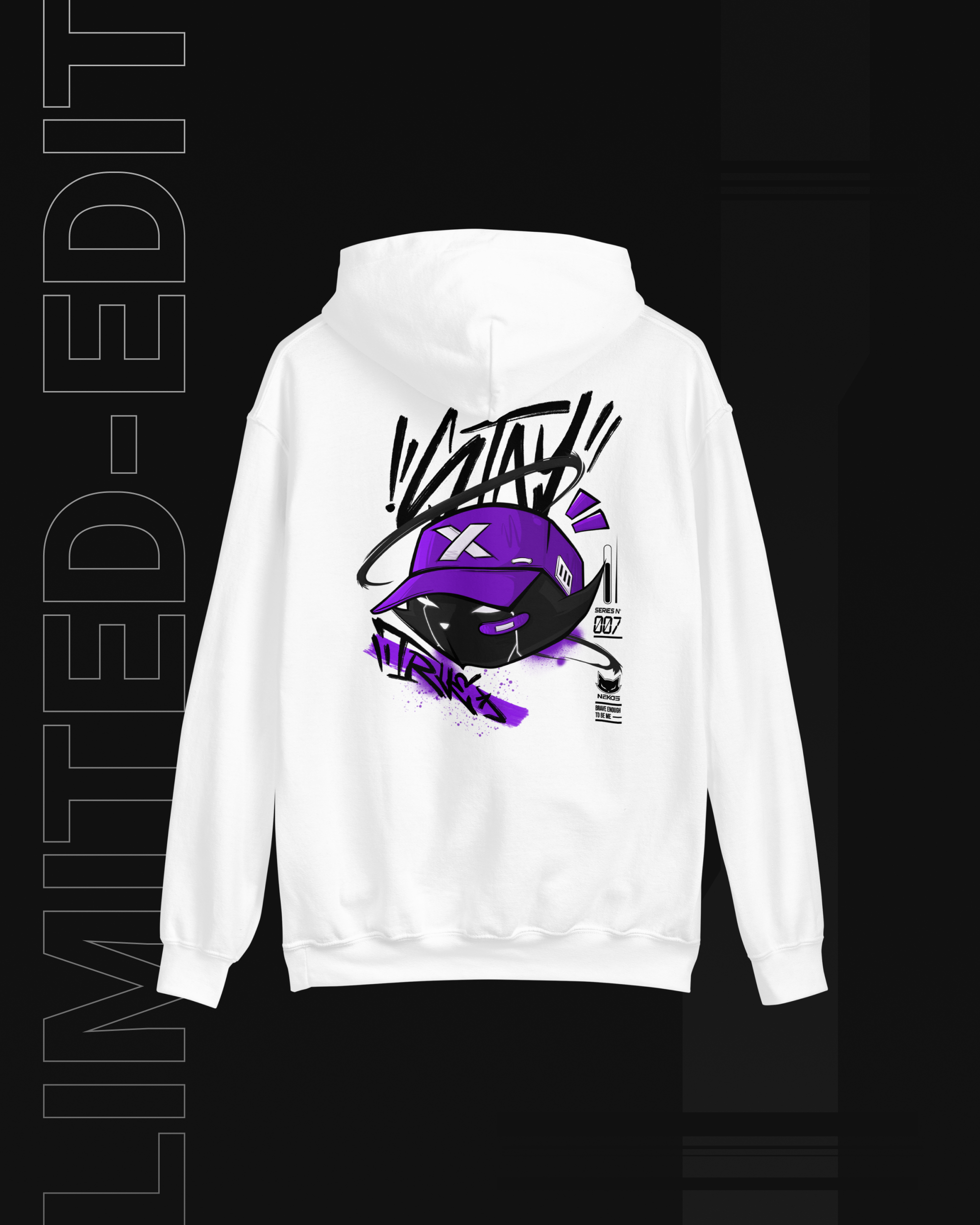 STAY TRUE UNISEX WHITE HOODIE