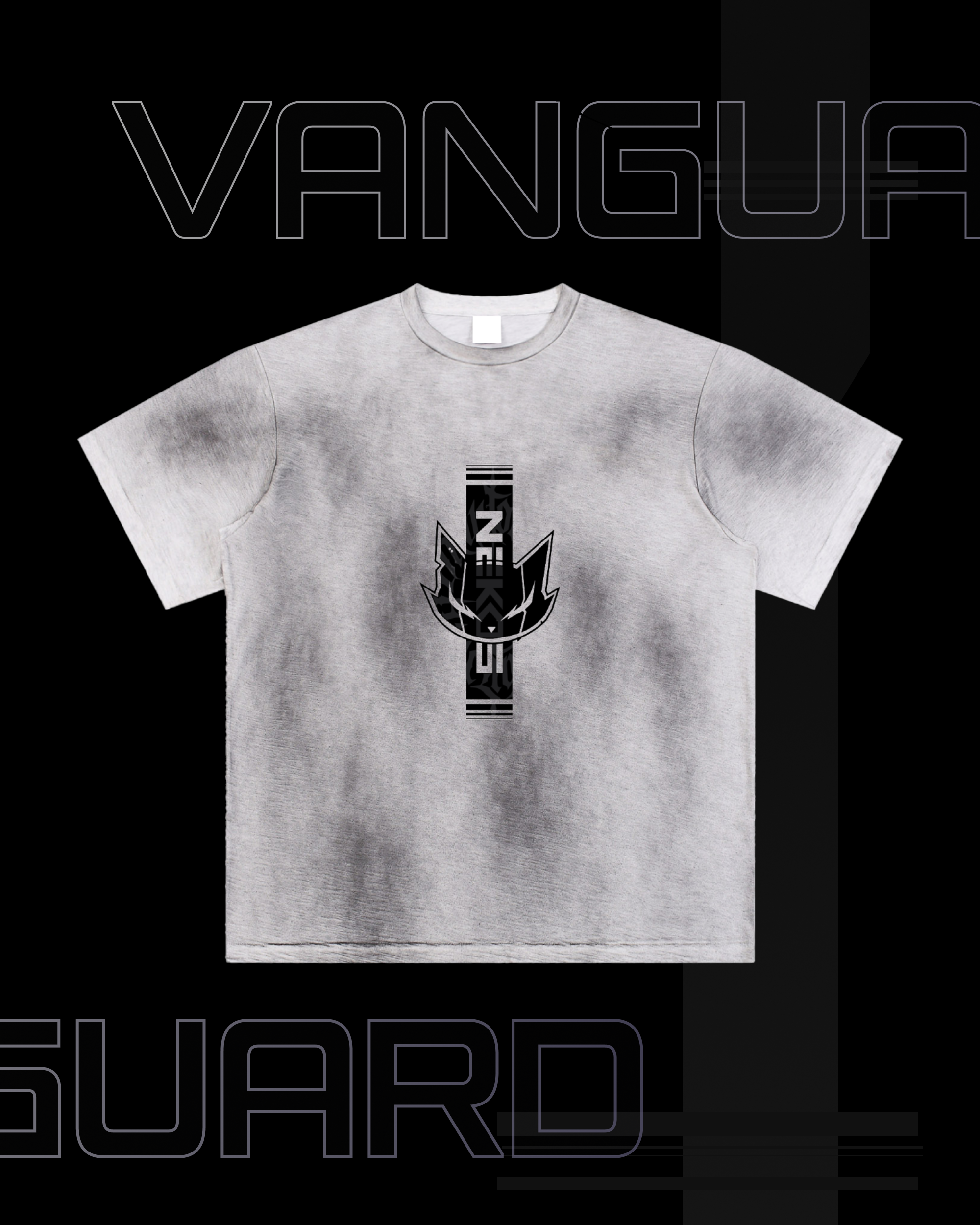 VG-NEKOS TRIBAL SUN FADE HAND-PAINTED T-SHIRT