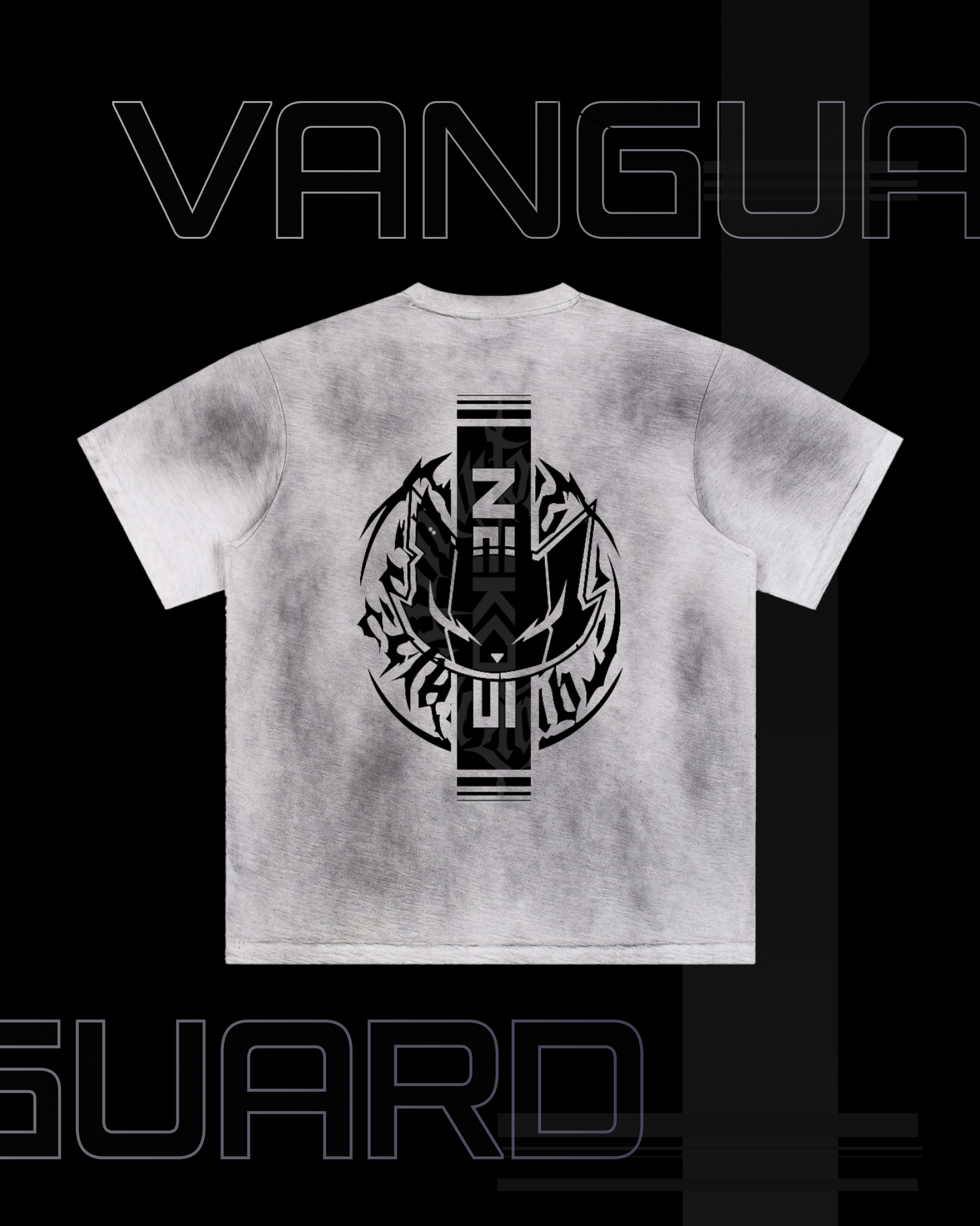 VG-NEKOS TRIBAL SUN FADE HAND-PAINTED T-SHIRT