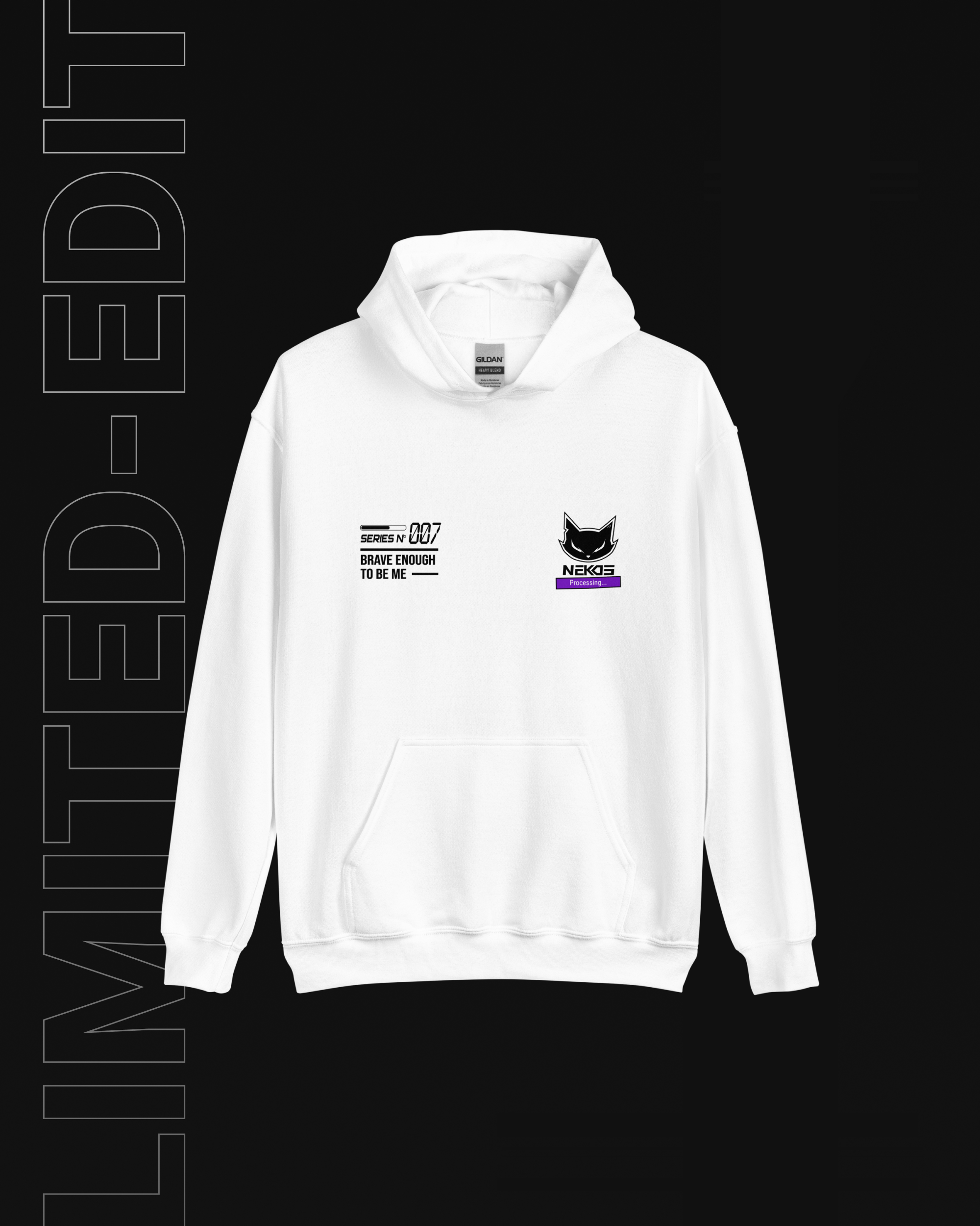 STAY TRUE UNISEX WHITE HOODIE