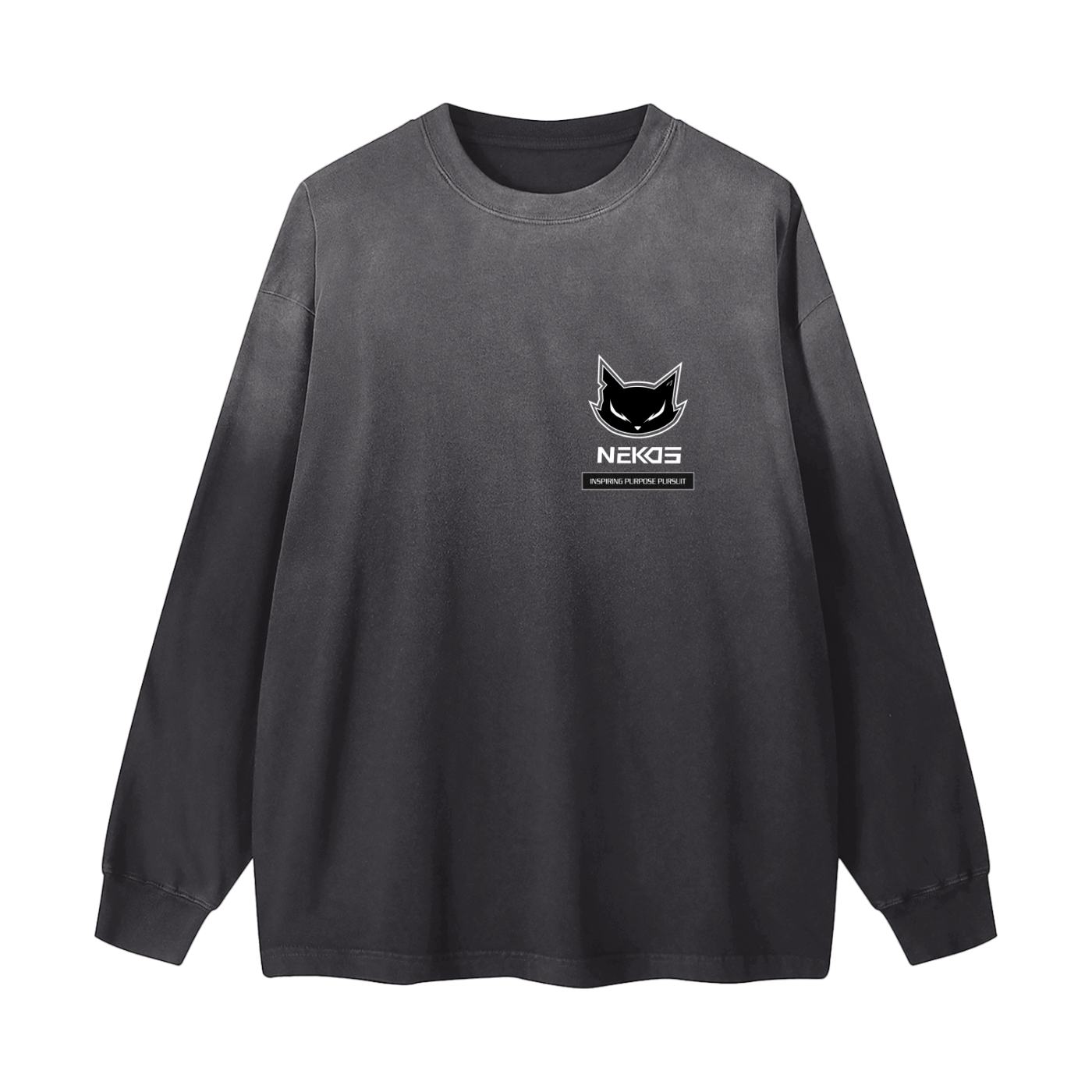 Gradient Vintage Washed Long Sleeve Tee - 270 GSM