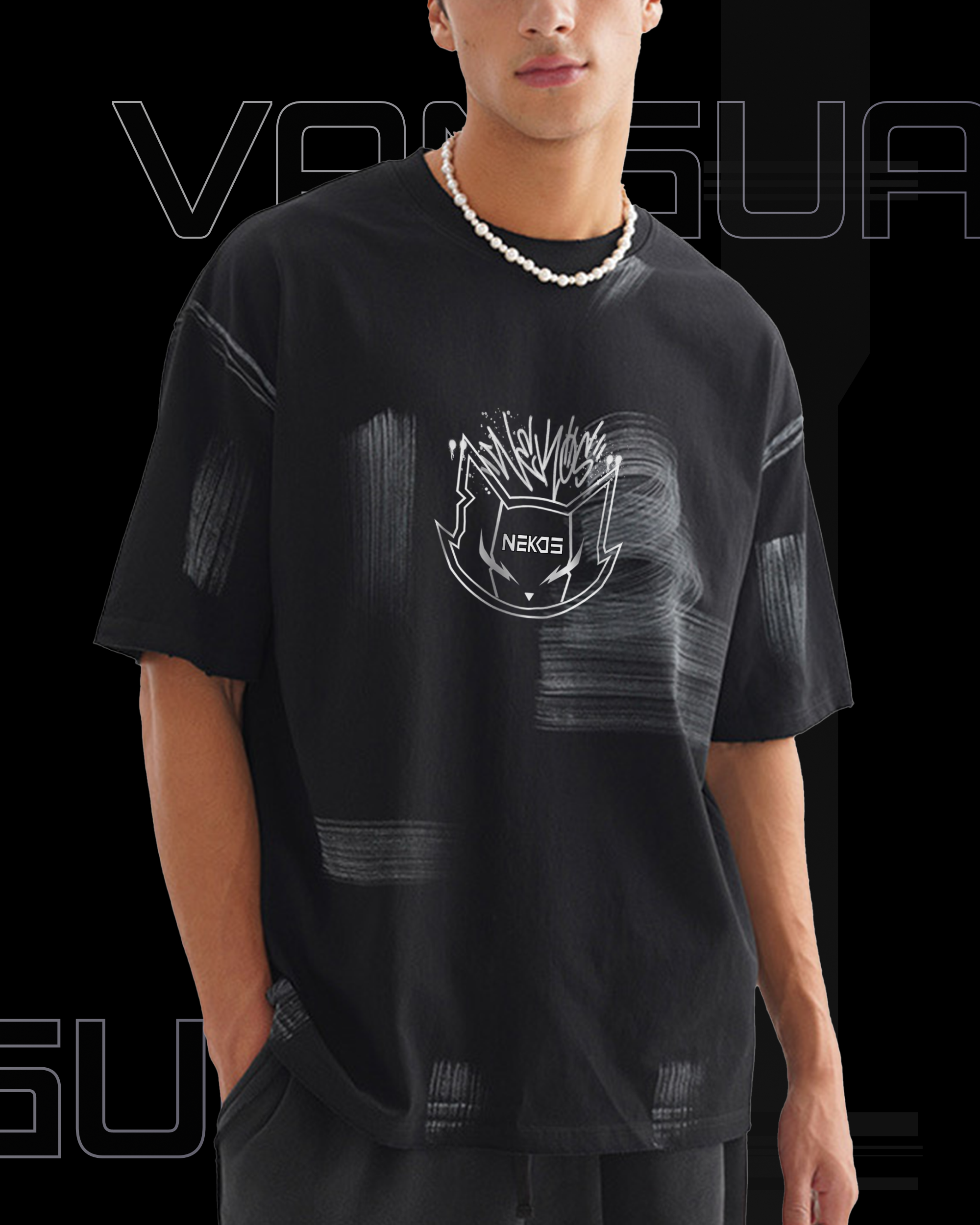 VG-NK10 HAND-BRUSHED T-SHIRT