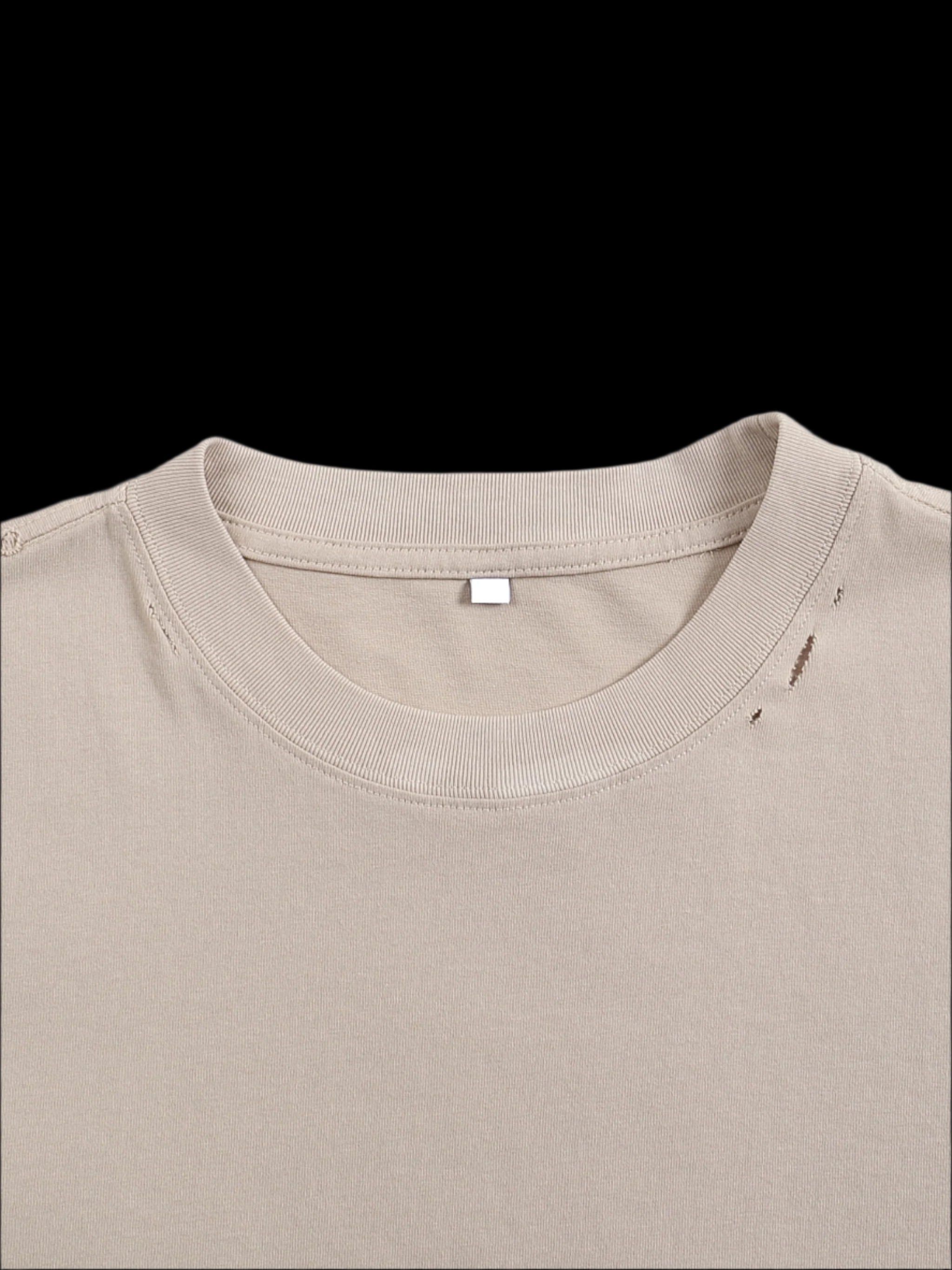 Classic Frayed Boxy Tee - 250 GSM