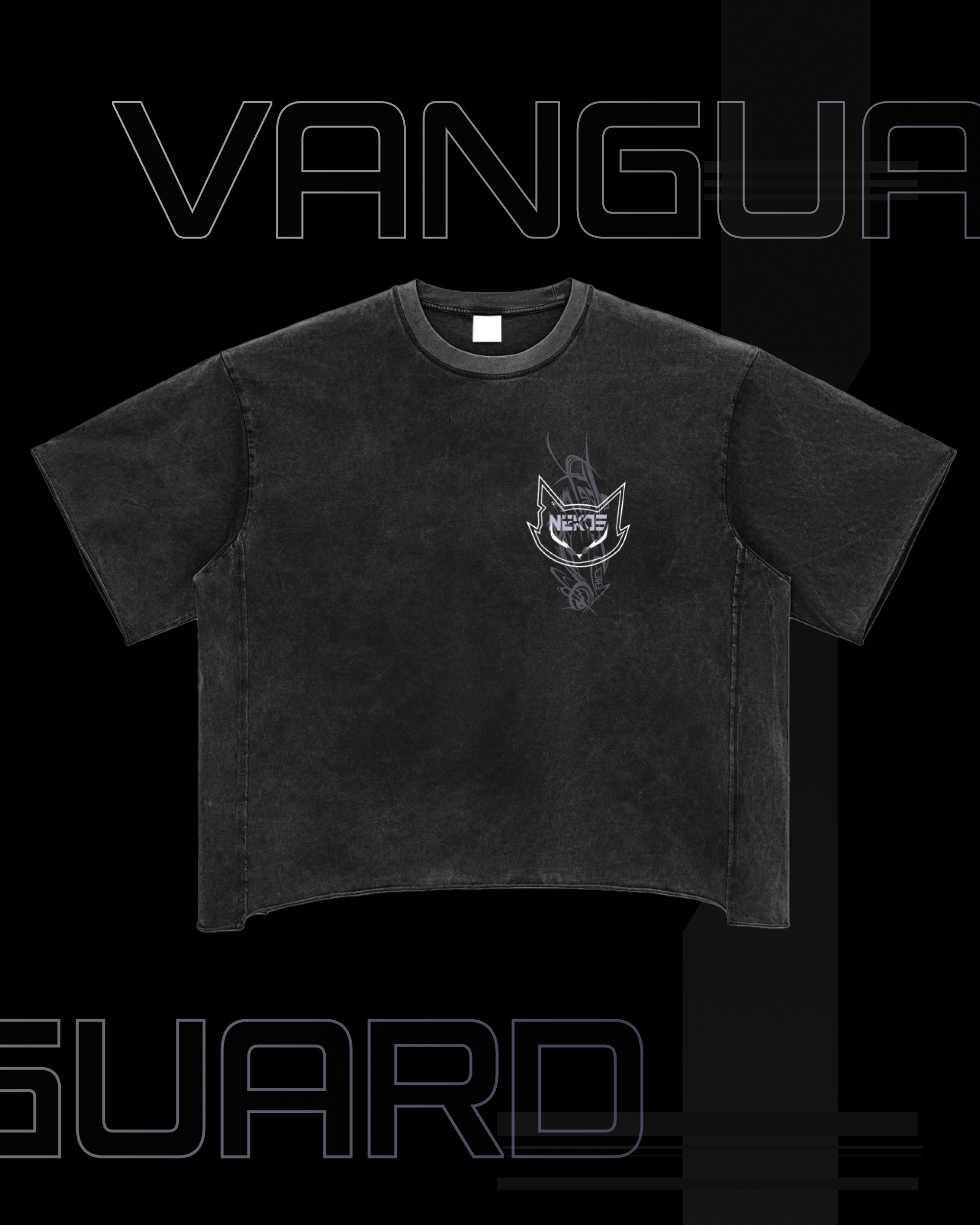 VG-TRT RAW EDGE WASHED BOXY T-SHIRT