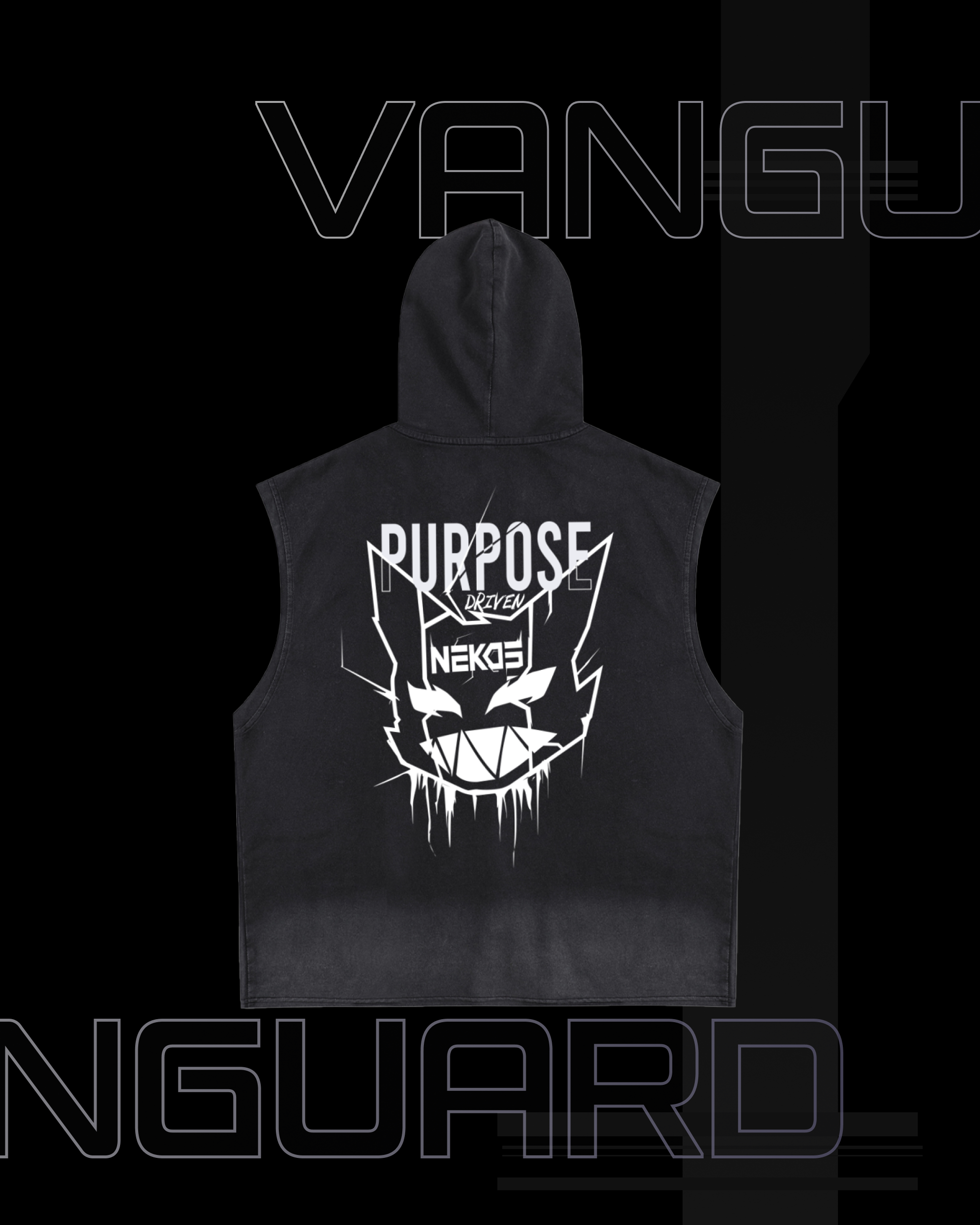 VG-PRPS-DRIVEN VINTAGE WASHED ZIP UP HOODIE